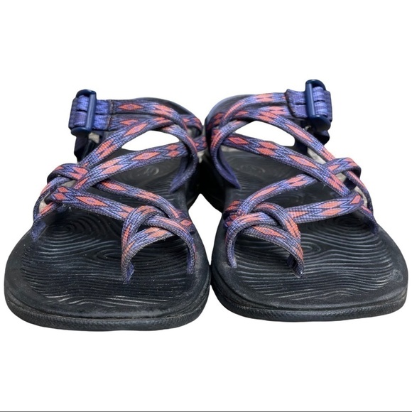 Chaco Women's Zvolv X2 Athletic Sandal Volcanic Blue Orange Black 7 - Picture 9 of 16